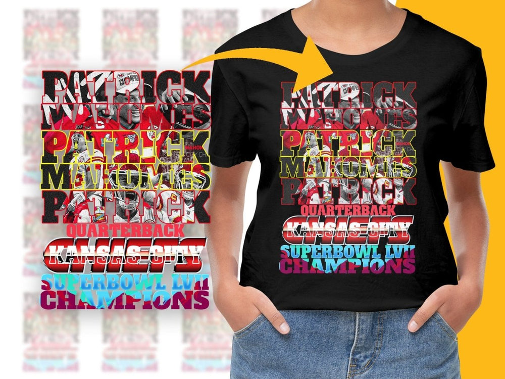 Patrick Mahomes Kansas City Superbowl Champions PNG File - Teepew