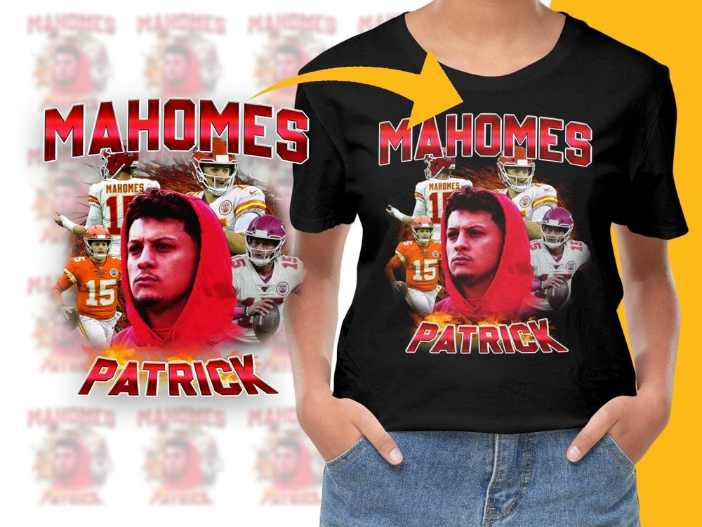 Patrick Mahomes Themed Graphic Sports Fan PNG File - Teepew
