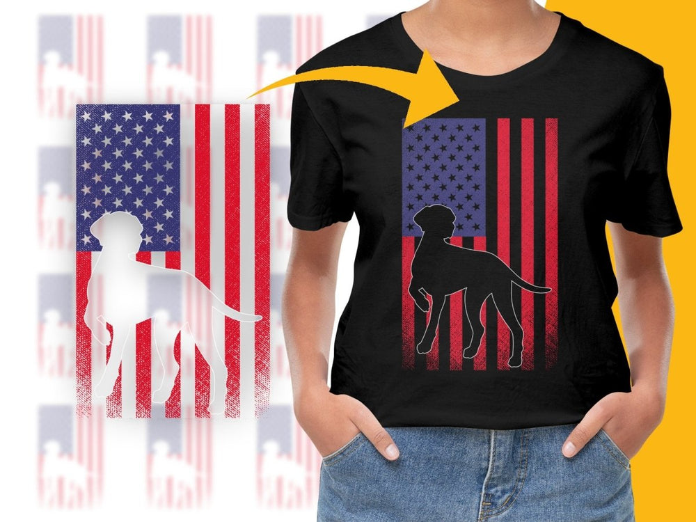 Patriotic American Flag Labrador Retriever PNG File - Teepew