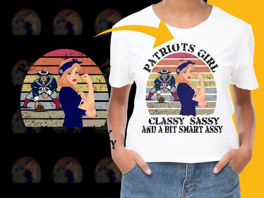 Patriots Girl Classy Sassy Smart Assy PNG File - Teepew
