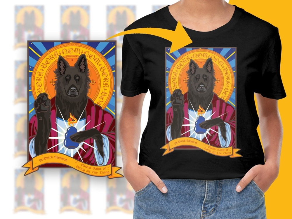 Patron Saint of Being All the Thing Dutch Shepherd PNG File - Teepew