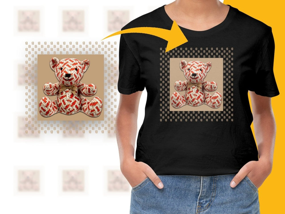 Patterned Bear Design Children's Graphic PNG File - Teepew