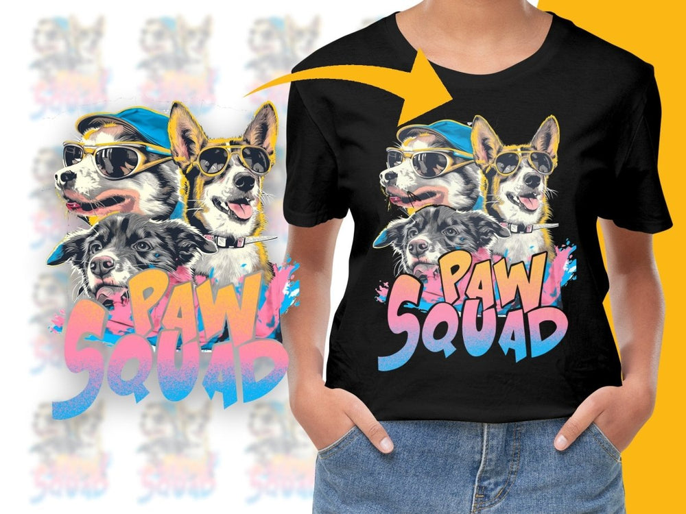 Paw Squad Team of Cool Sunglasses Wearing Dogs PNG File - Teepew