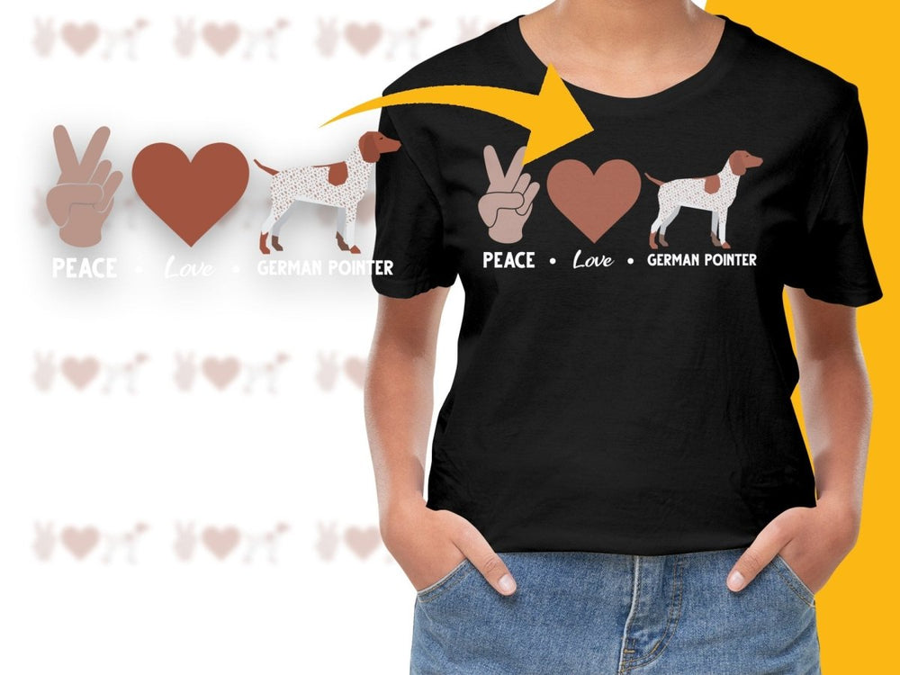 Peace Love German Pointer PNG File - Teepew