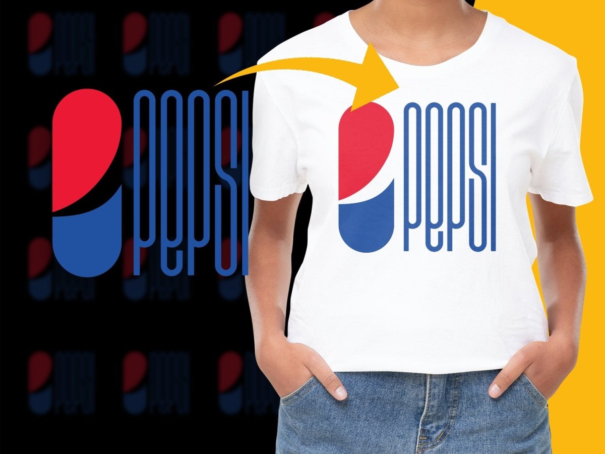 Pepsi Retro Logo Design PNG File - Teepew