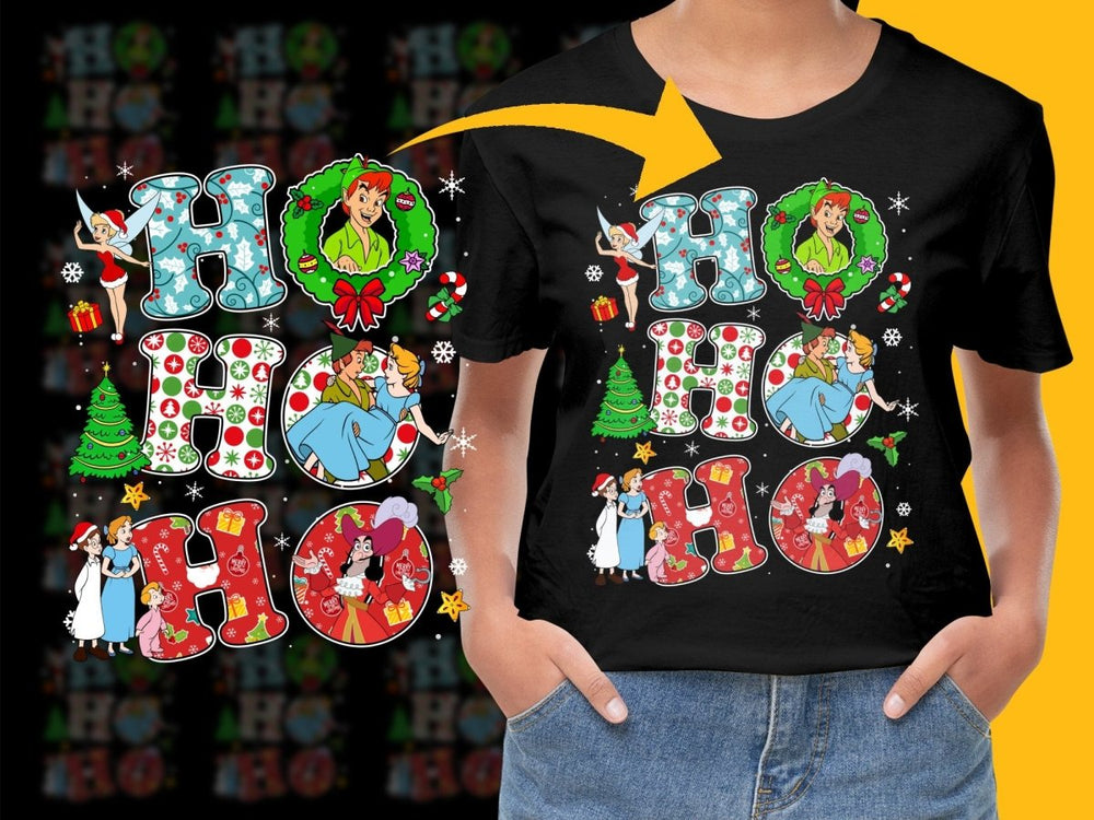 Peter Pan Ho Ho Ho Themed Christmas PNG File - Teepew