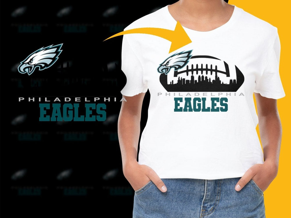 Philadelphia Eagles City Skyline Graphic PNG File - Teepew