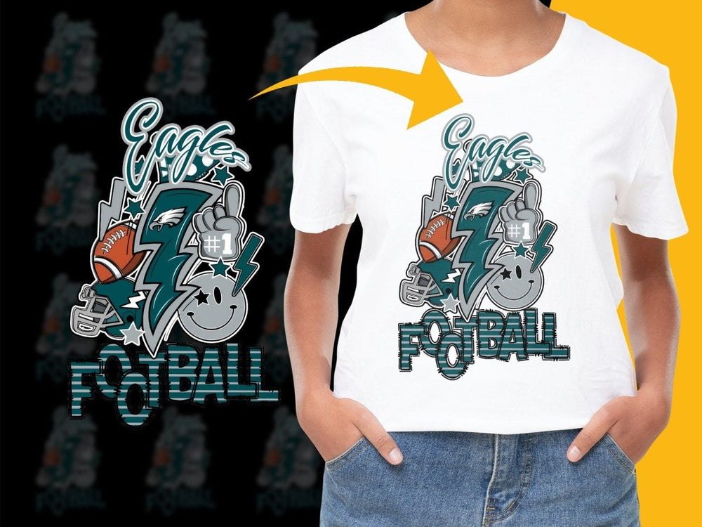 Philadelphia Eagles Football Graphic Design PNG File - Teepew