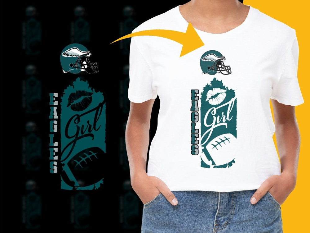 Philadelphia Eagles Girl Football Fan PNG File - Teepew