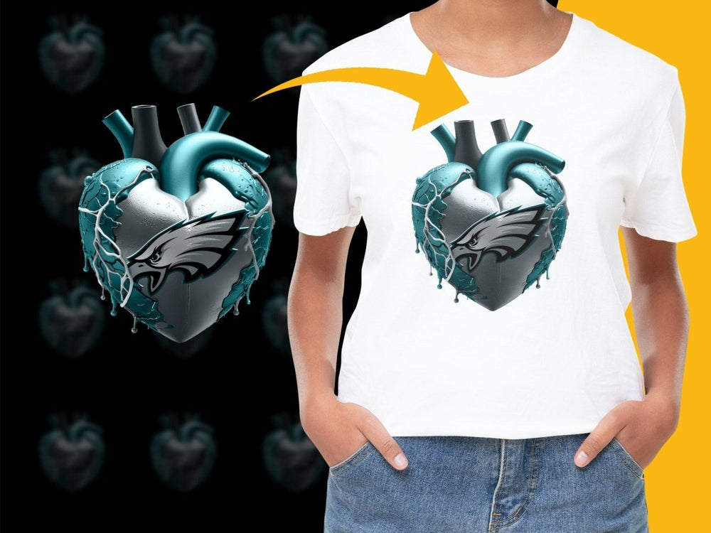 Philadelphia Eagles Heart Design PNG File - Teepew