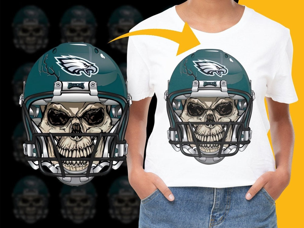 Philadelphia Eagles Skull Helmet Graphic PNG File - Teepew