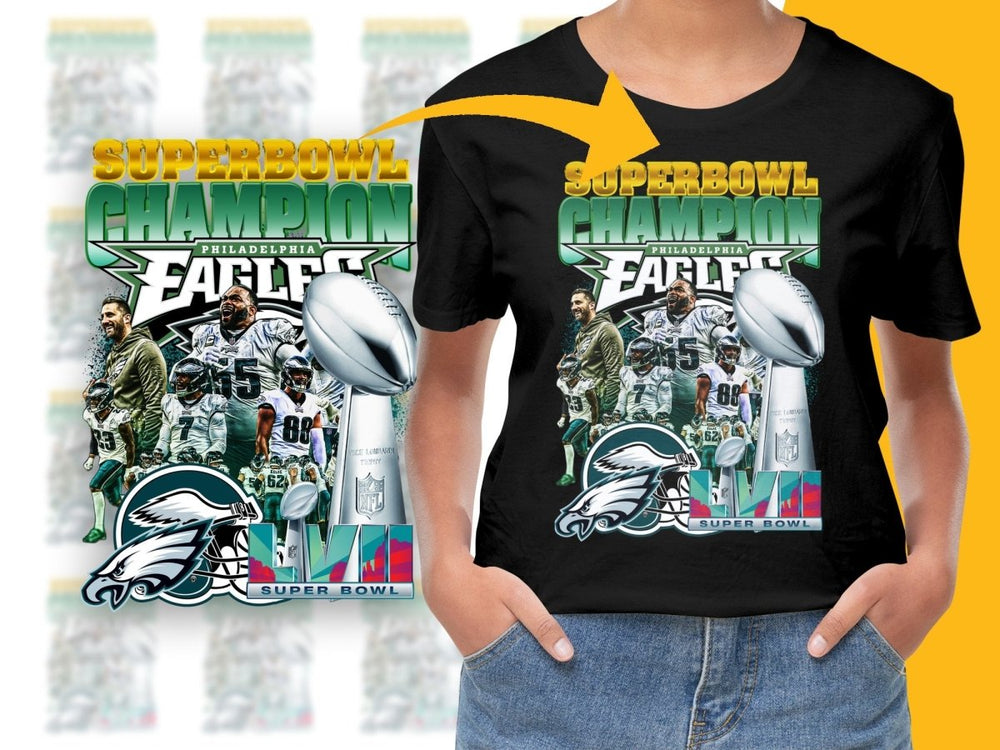Philadelphia Eagles Super Bowl Champions LVII PNG File - Teepew
