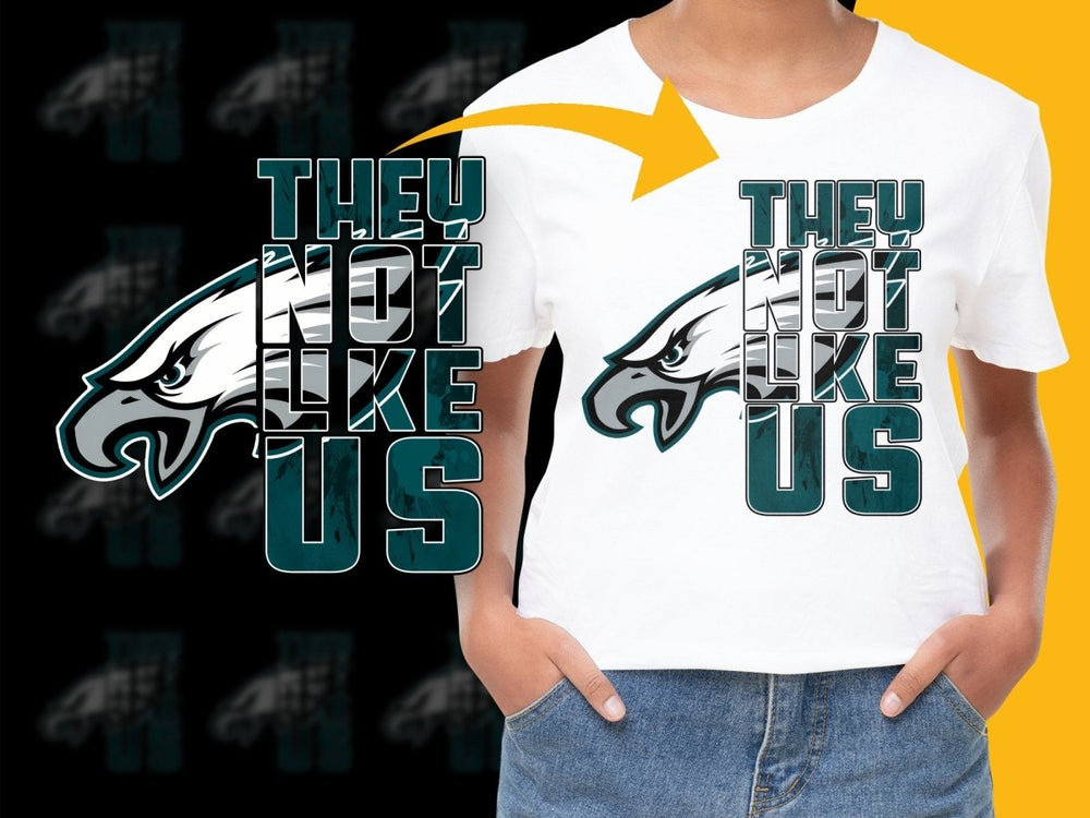 Philadelphia Eagles They Not Like Us PNG File - Teepew