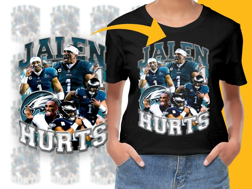 Philadelphia Football Star Jalen Hurts Graphic PNG File - Teepew