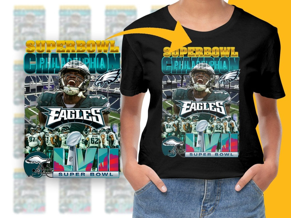 Philadelphia Super Bowl LVII Champion Eagles PNG File - Teepew