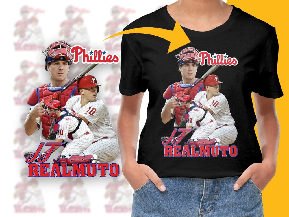 Phillies JT Realmuto Baseball Bootleg Graphic PNG File - Teepew