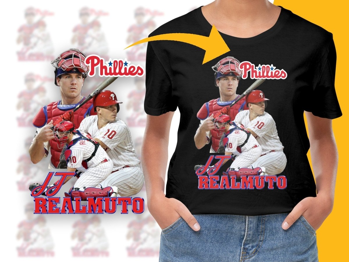 Phillies JT Realmuto Baseball Bootleg Graphic PNG File - Teepew