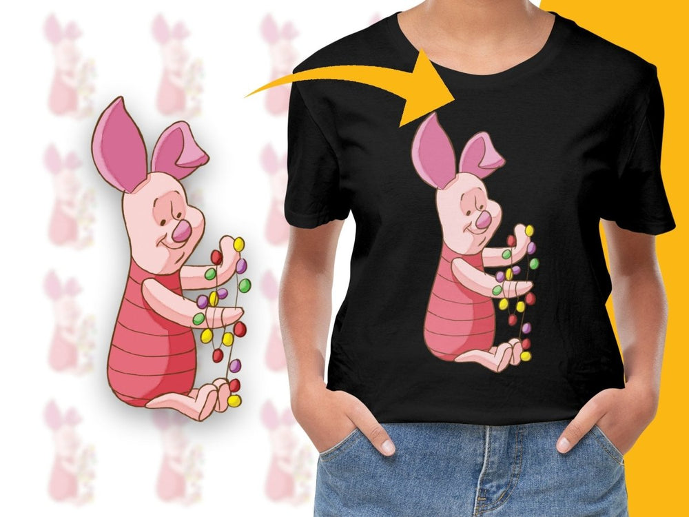 Piglet Christmas Theme Graphic PNG File - Teepew
