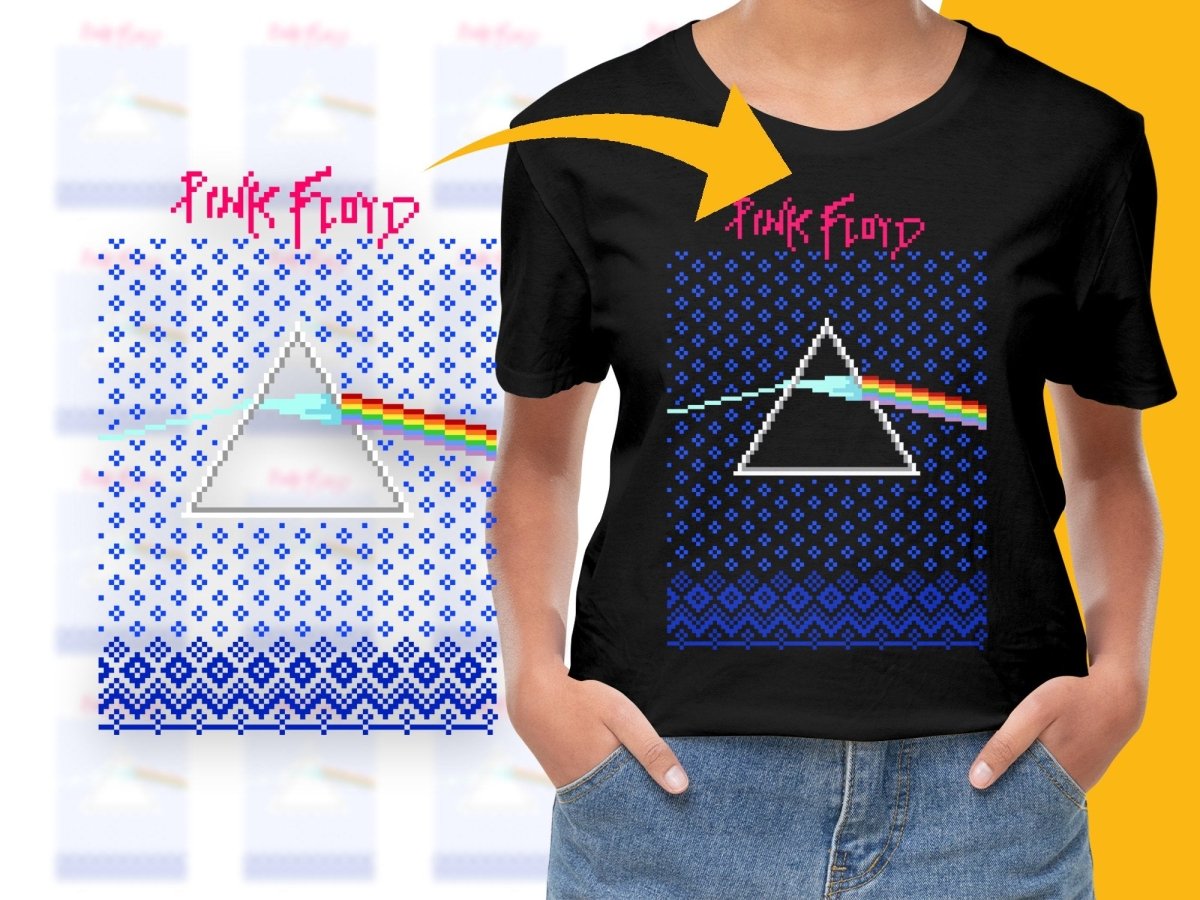 Pink Floyd Dark Side of the Moon Ugly Christmas PNG File - Teepew