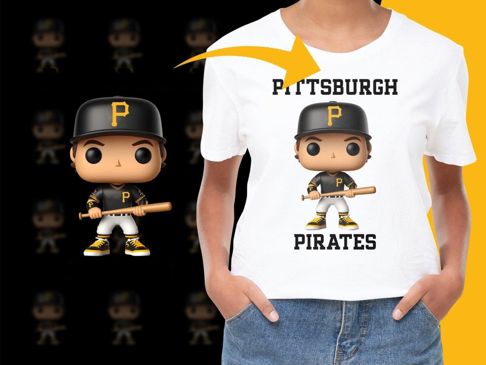Pittsburgh Pirates Cartoon Player Design PNG File - Teepew