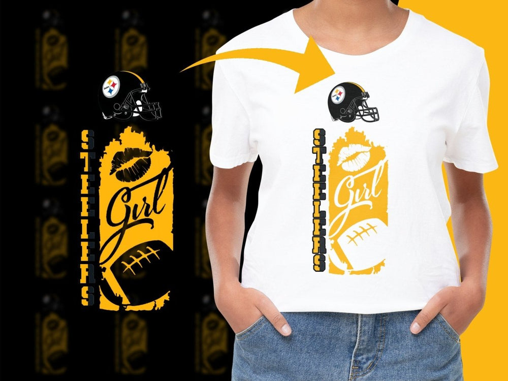 Pittsburgh Steelers Girl Graphic Design PNG File - Teepew