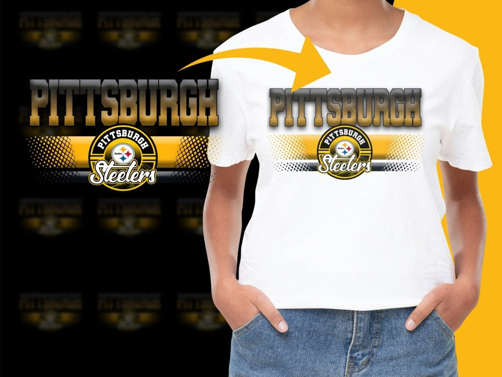 Pittsburgh Steelers Graphic Fan Tee Design PNG File - Teepew