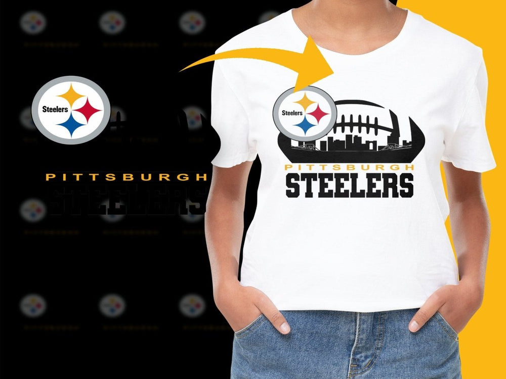 Pittsburgh Steelers Logo Graphic Print PNG File - Teepew