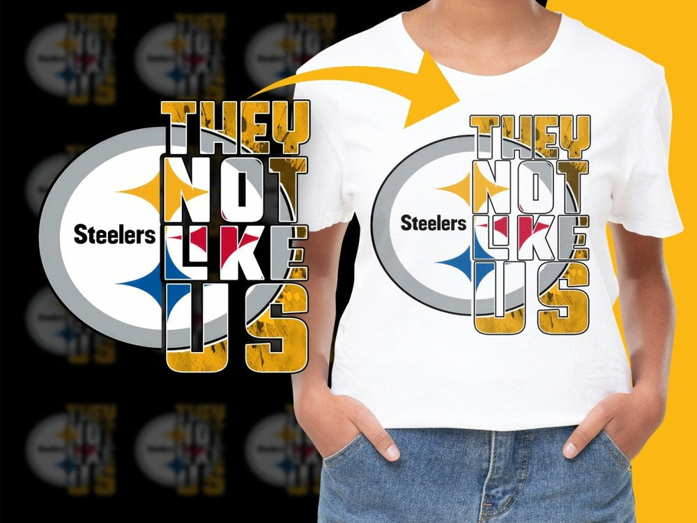 Pittsburgh They Not Like Us Steelers PNG File - Teepew