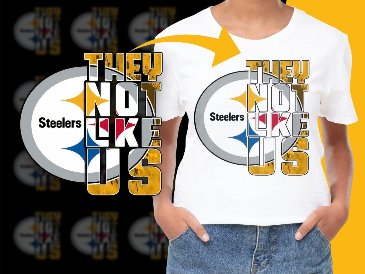 Pittsburgh They Not Like Us Steelers PNG File - Teepew