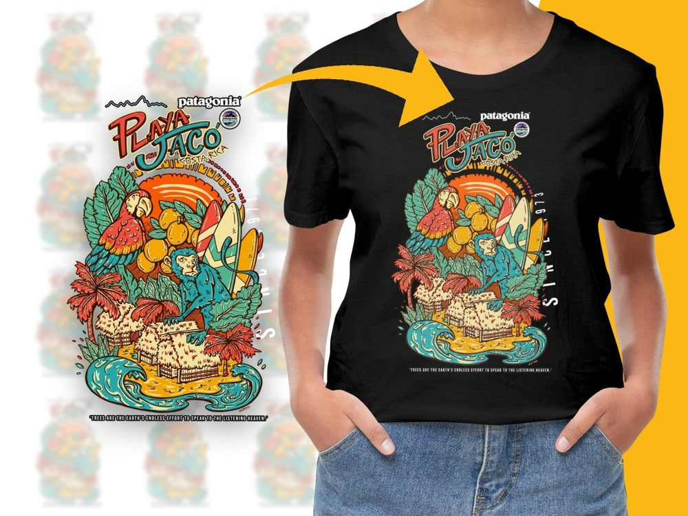 Playa Jaco Costa Rica Surf Art PNG File - Teepew