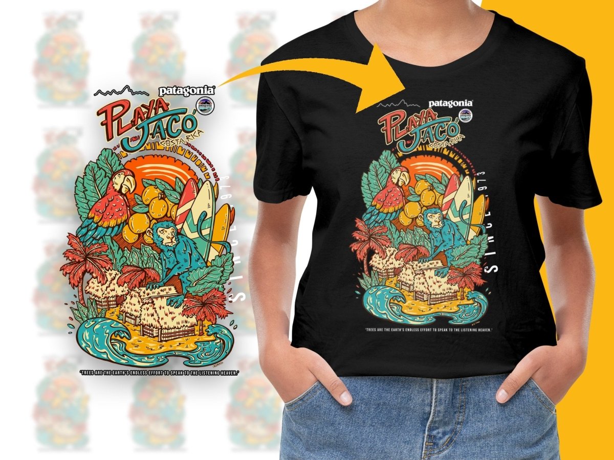 Playa Jaco Costa Rica Surf Art PNG File - Teepew