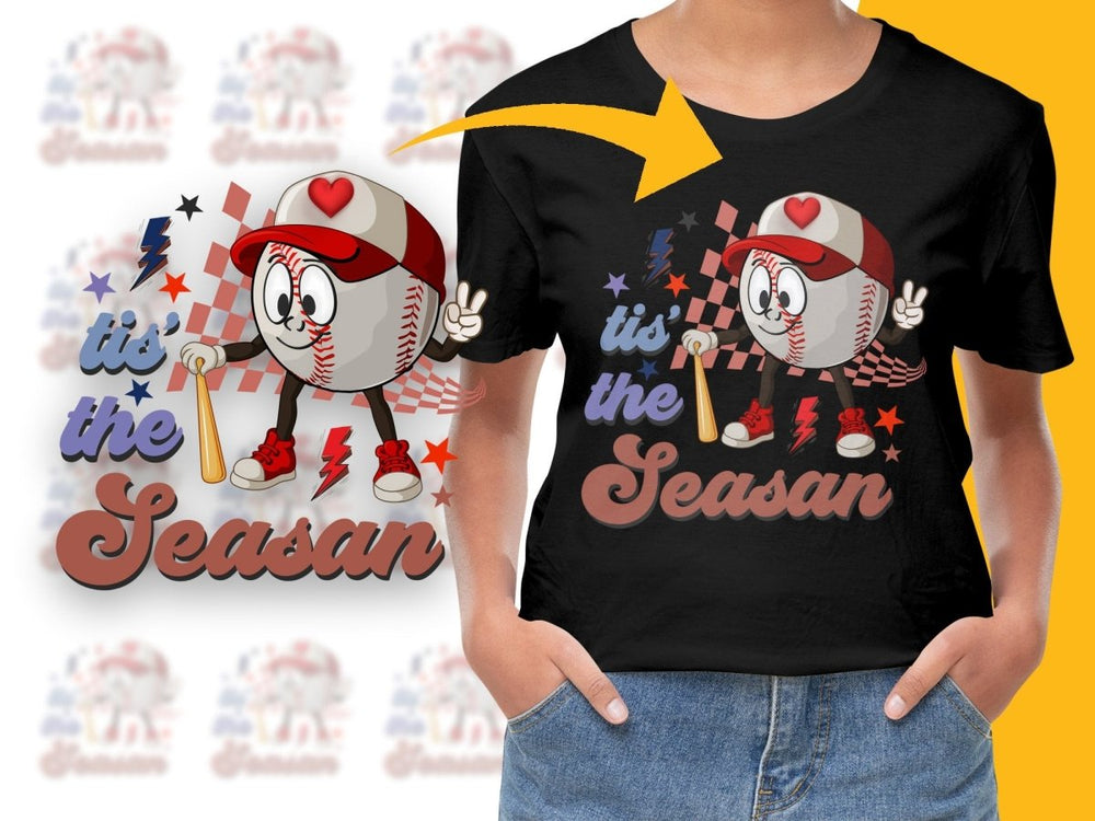 Playful Baseball Character Celebrating PNG File - Teepew