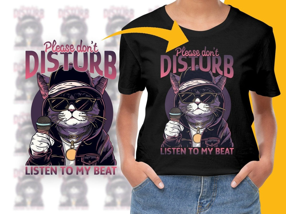 Please Don't Disturb Listen to My Beat PNG File - Teepew