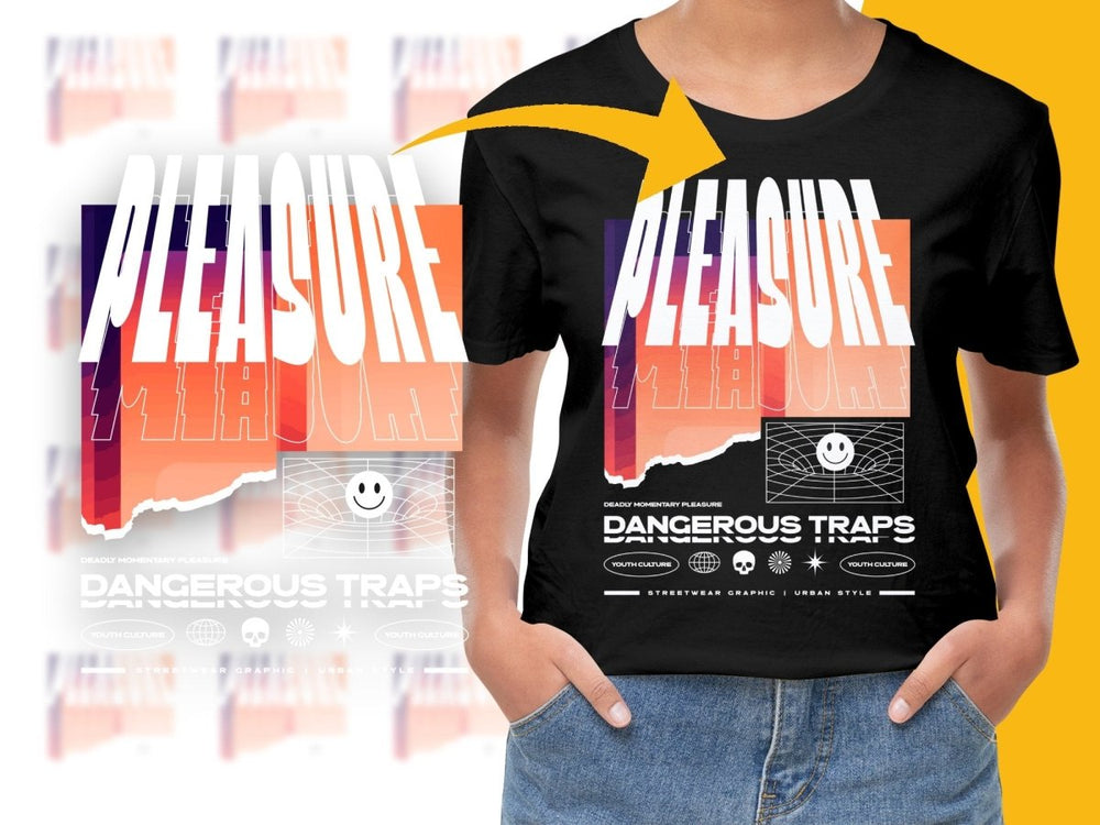 Pleasure Dangerous Traps Urban Streetwear Culture PNG File - Teepew