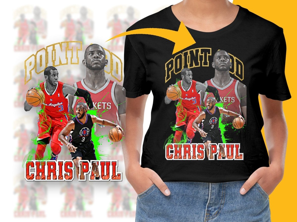 Point God Chris Paul Basketball Star Bootleg PNG File - Teepew