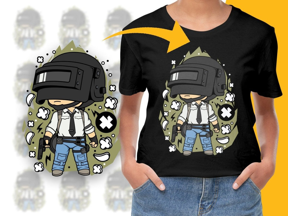 Popculture Battle Royale Style Helmet PNG File - Teepew