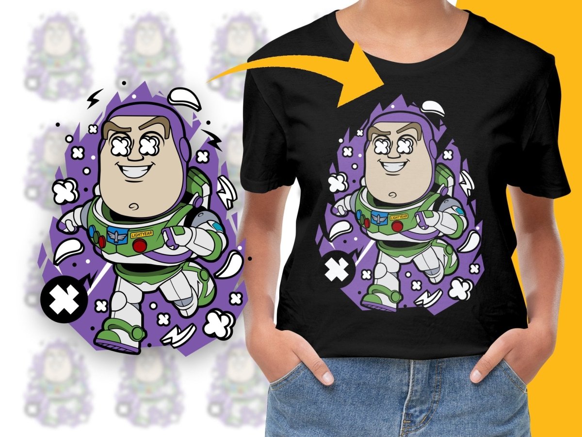 Popculture Buzz Lightyear Animated Cartoon PNG File - Teepew