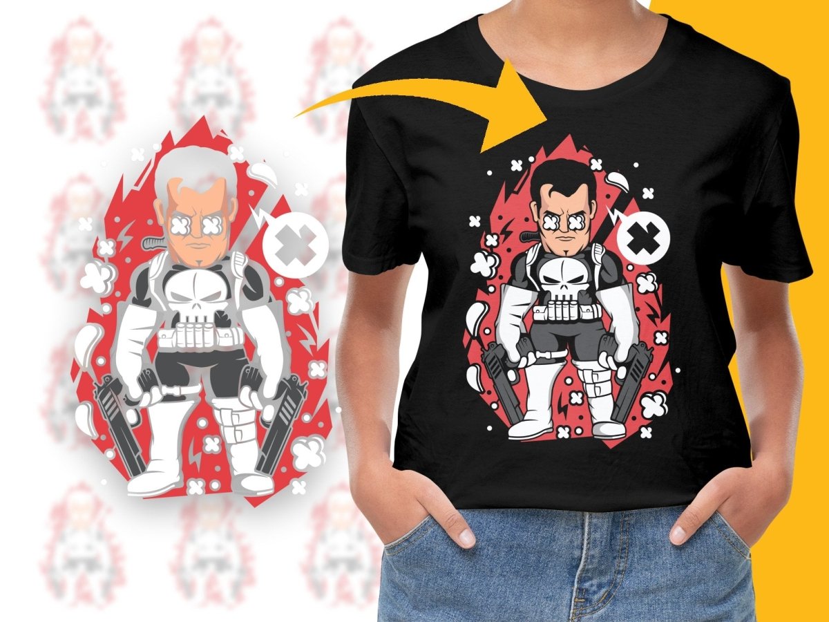 Popculture Cartoon Punisher Parody PNG File - Teepew
