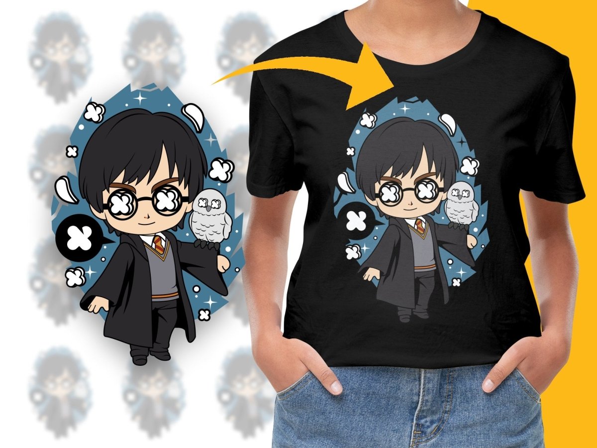 Popculture Cartoon Wizard and Owl Cute Fun PNG File - Teepew