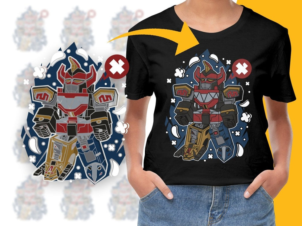 Popculture Colorful Robot Energetic Cartoon PNG File - Teepew