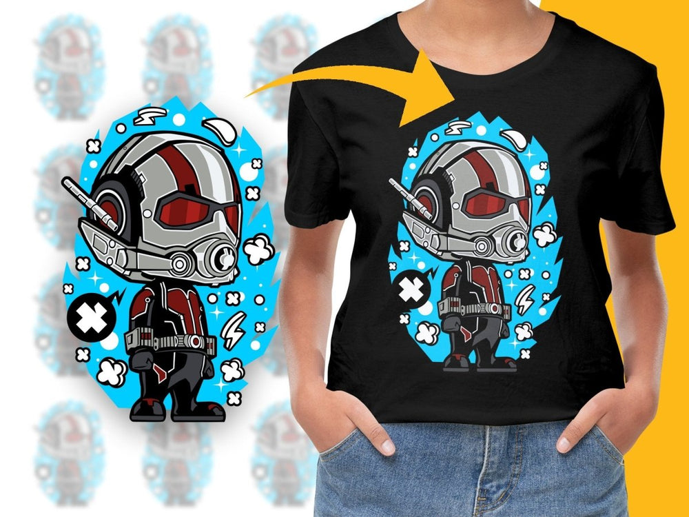 Popculture Cool Superhero Cartoon on Blue PNG File - Teepew