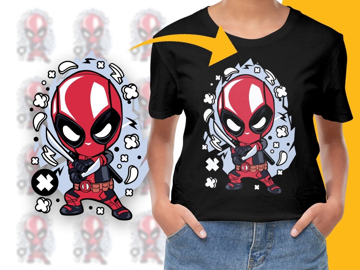 Popculture Cute Sword - Wielding Superhero PNG File - Teepew