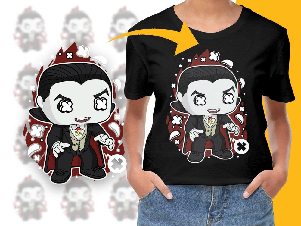 Popculture Cute Vampire Cartoon on PNG File - Teepew