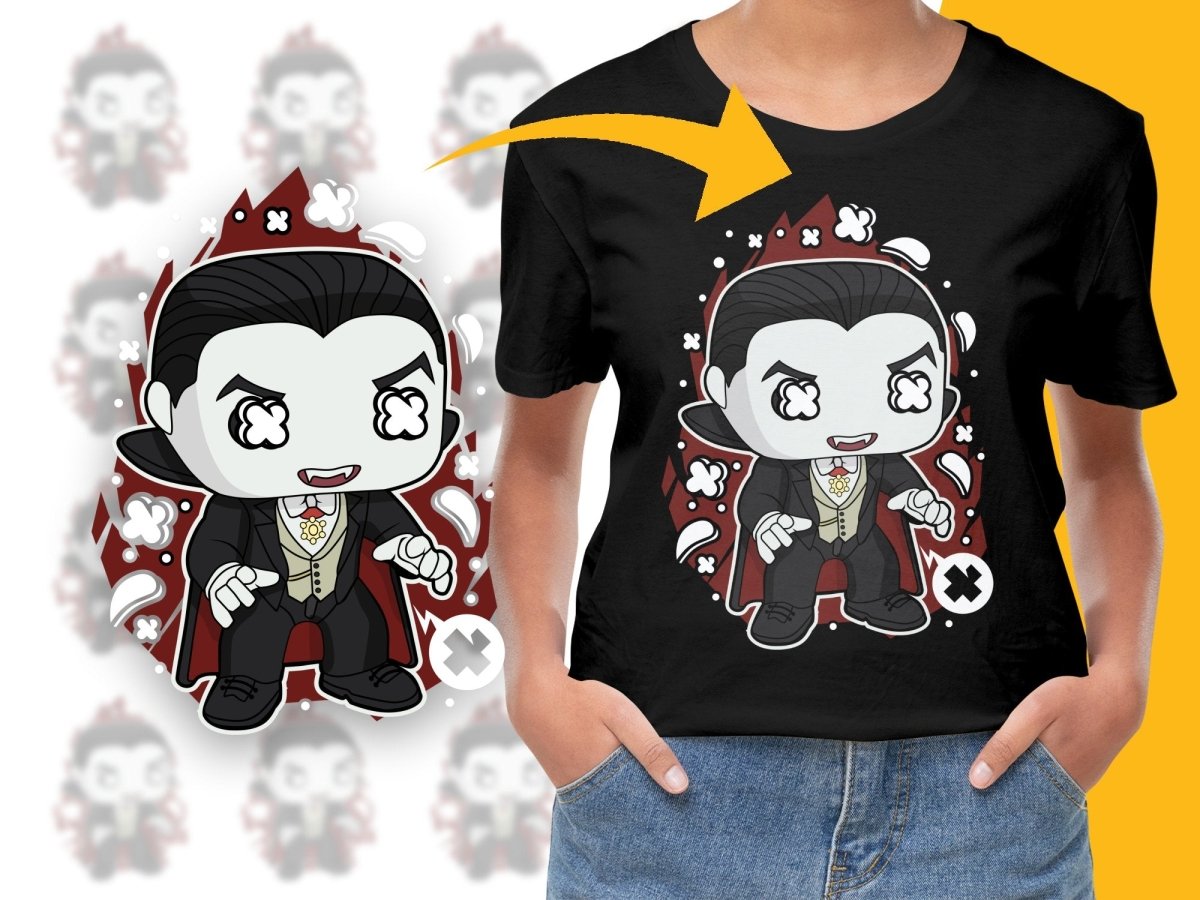 Popculture Cute Vampire Cartoon on PNG File - Teepew