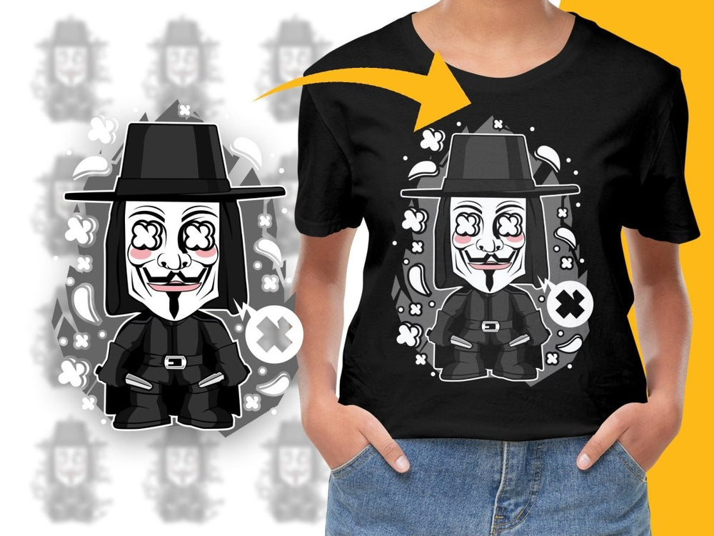 Popculture Iconic istic Masked Figure PNG File - Teepew