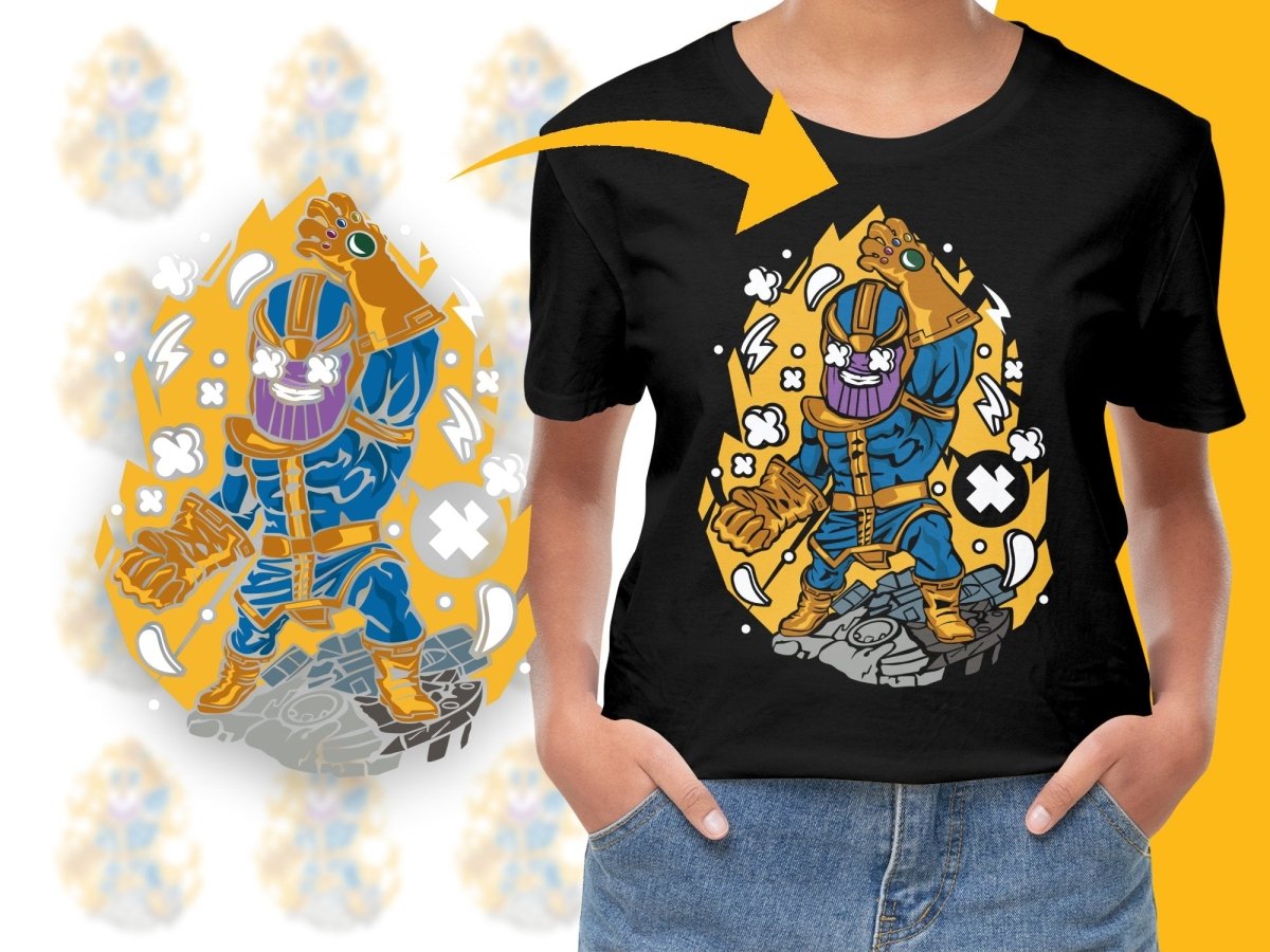 Popculture Mighty Gauntlet Wielder Raising Fist PNG File - Teepew