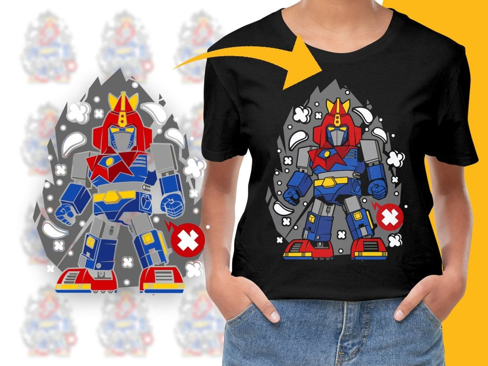 Popculture Retro Mecha Robot Battle Unleashed PNG File - Teepew