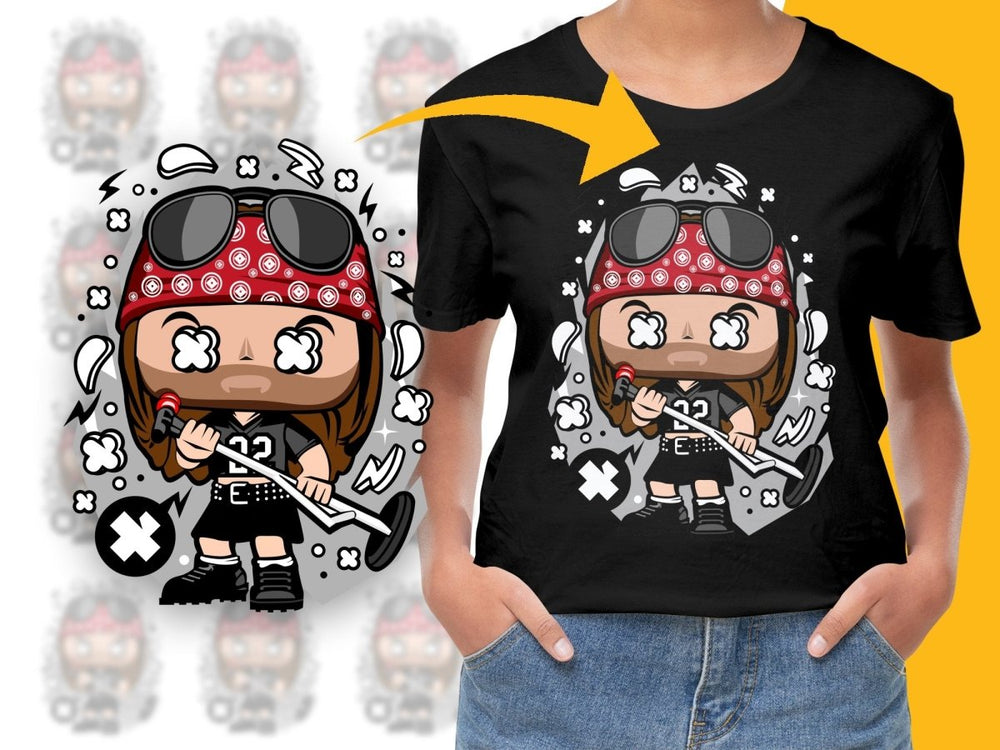 Popculture Rockstar Cartoon Music PNG File - Teepew