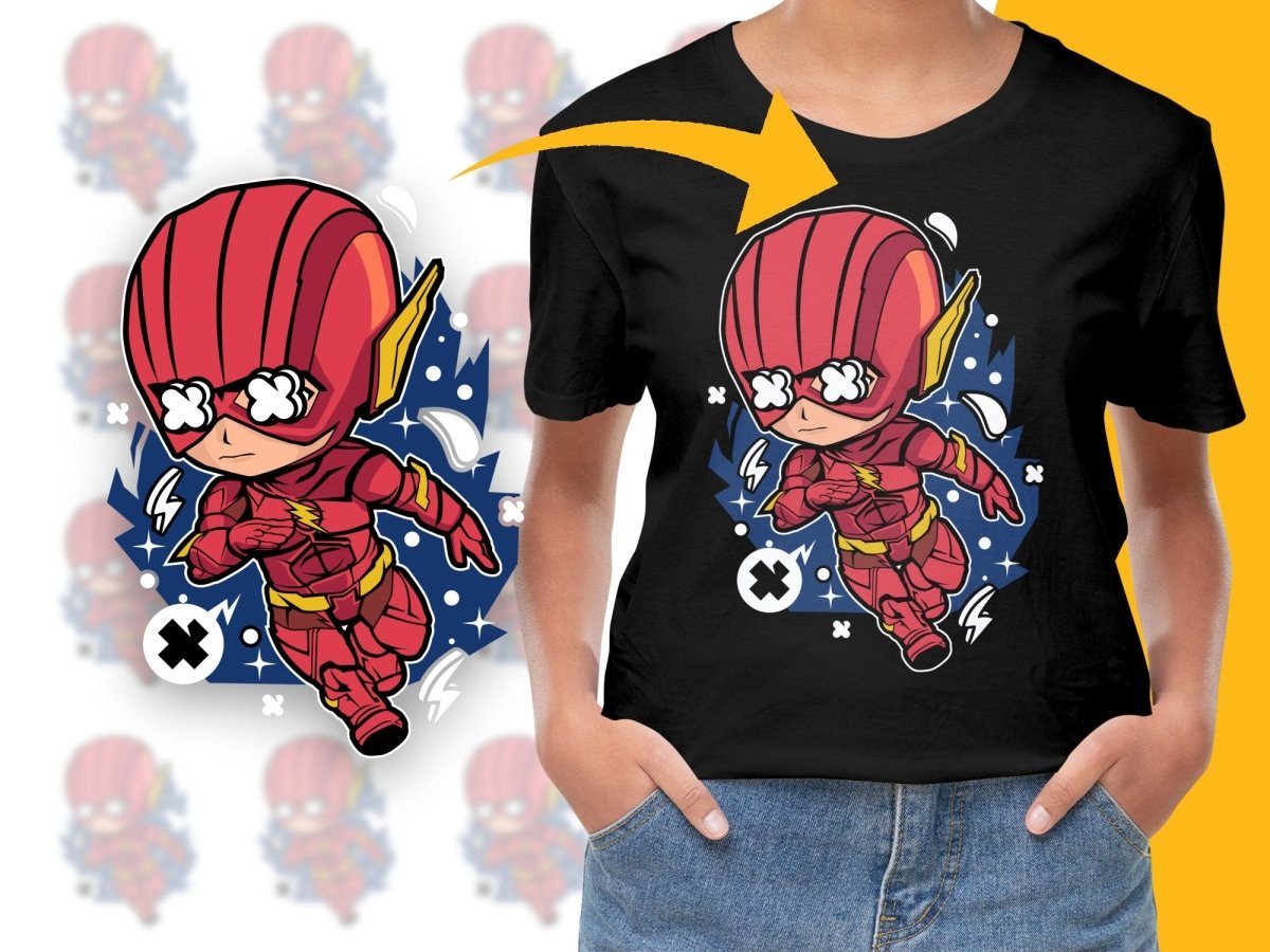 Popculture Superhero Running Lightning PNG File - Teepew