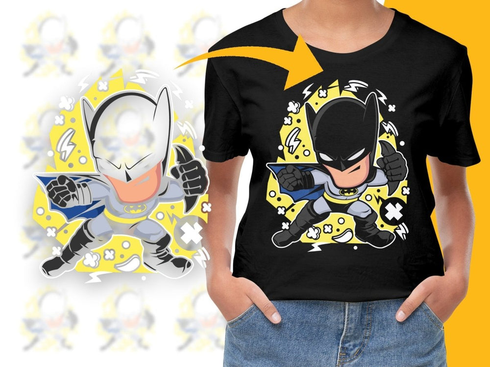 Popculture Superhero Style Comic Bat Hero PNG File - Teepew